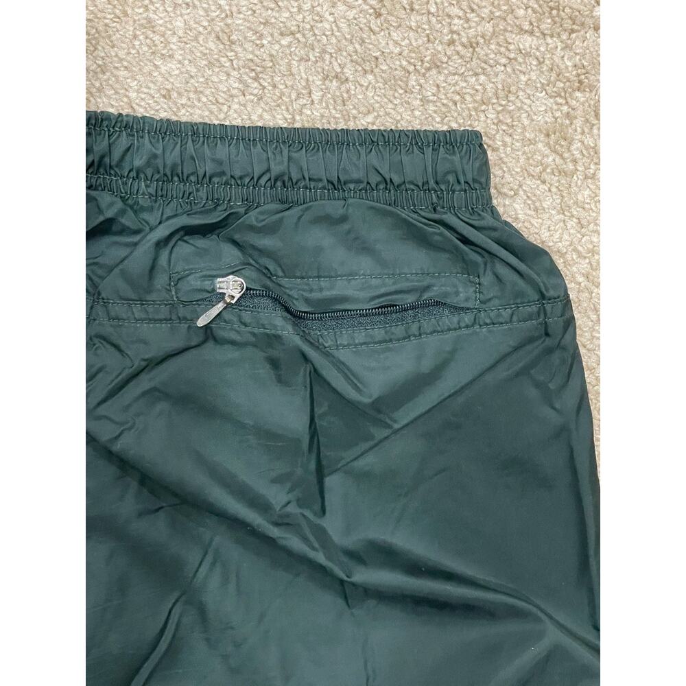 VINTAGE 90s Y2K Nike White Tag Green Nylon Wind Pants Adult Men's Size M Joggers - Picture 3 of 15